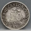 10 Cents 1914 Ceylon