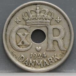 25 øre 1924 Denemarken
