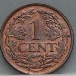 Alternative view of 1 cent 1961 Nederlandse Antillen
