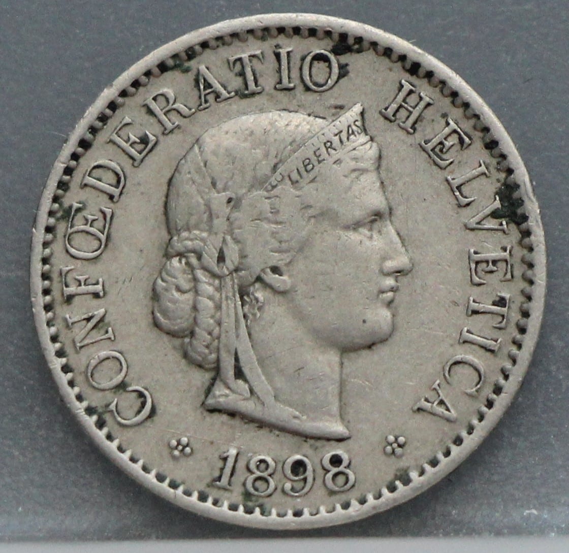 5 Rappen 1898 Zwitserland
