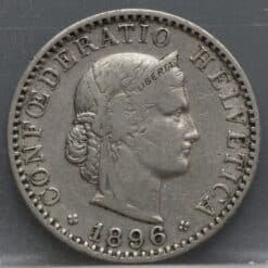 20 Rappen 1896 Zwitserland