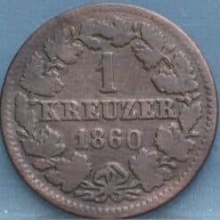 1 Kreuzer 1860 Nassau