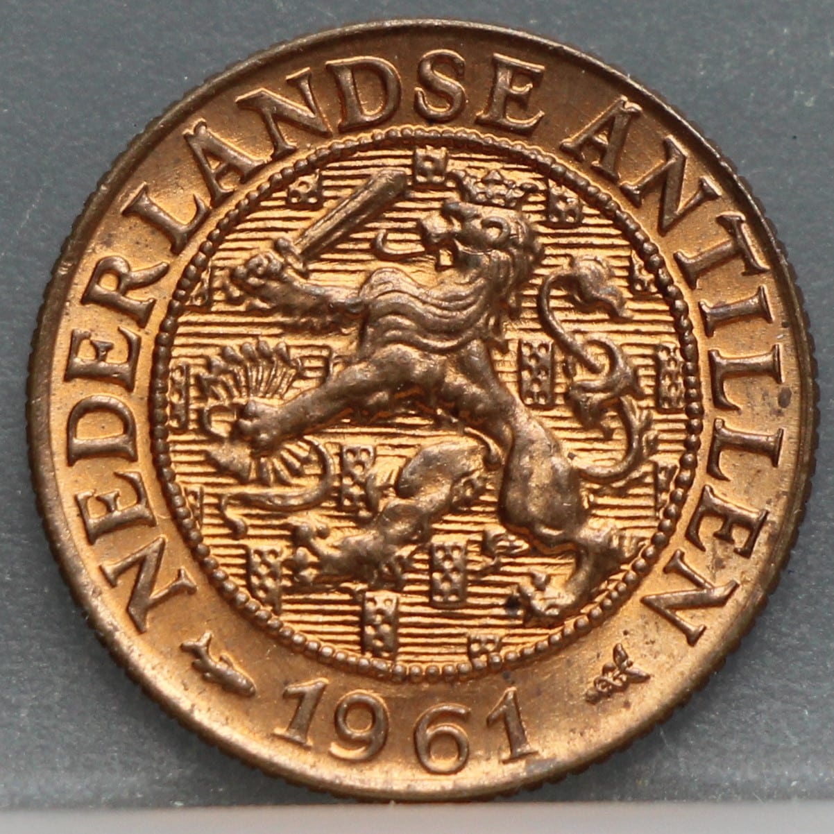 1 cent 1961 Nederlandse Antillen - mooi!
