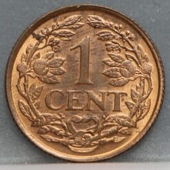 Alternative view of 1 cent 1961 Nederlandse Antillen - mooi!