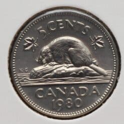5 Cents 1980 Canada - mooi!
