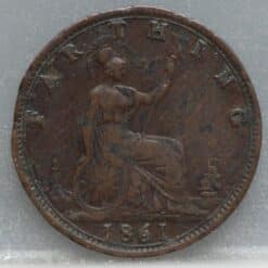 1 farthing 1861 Verenigd Koninkrijk