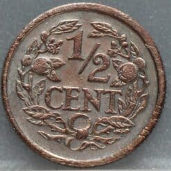 Alternative view of Halve cent 1911 – 1/2 cent 1911