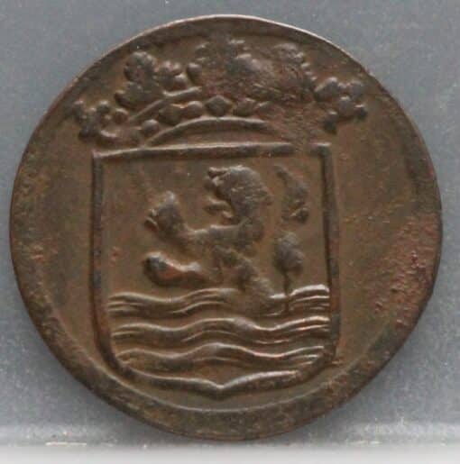 Duit Zeeland VOC 1754 - mooi! - Afbeelding 2