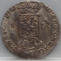 Alternative view of X Stuiver 1787 West Friesland VOC - halve gulden 1787 - schaars en mooi!