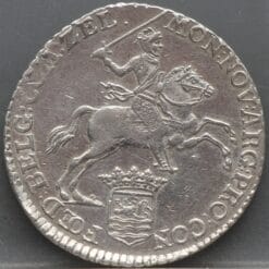 1/2 zilveren rijder 1790 - 1/2 dukaton 1790 Zeeland - netjes!