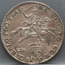 1/2 zilveren rijder 1761 - 1/2 dukaton 1761 Utrecht - mooi!