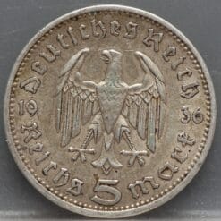 5 Reichsmark 1936 (A) Duitse Rijk - Paul von Hindenburg