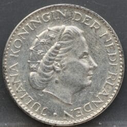 Alternative view of 1 Gulden 1957 Juliana