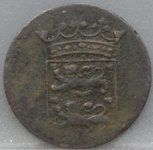 Duit West Friesland VOC 1737 - Zeldzaam (RR) - Afbeelding 2