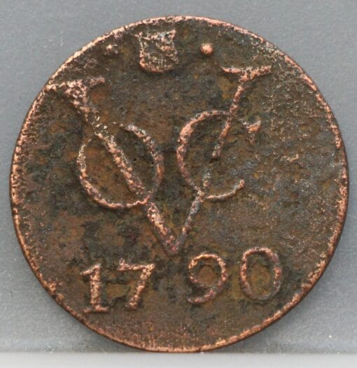 Duit Utrecht VOC 1790 – schild