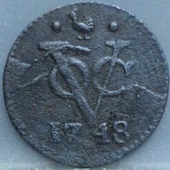 Duit West Friesland VOC 1748 - netjes!