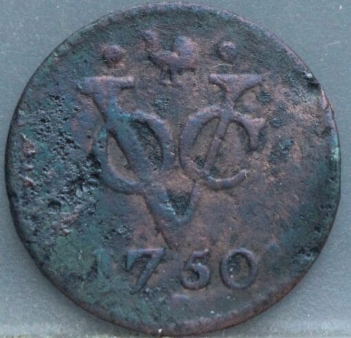 Duit West Friesland VOC 1750