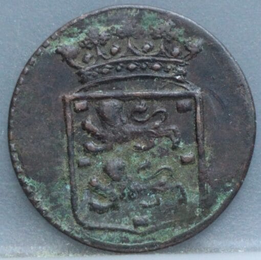 Duit West Friesland VOC 1780 - schaars! - Afbeelding 2