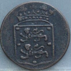 Alternative view of Duit West Friesland VOC 1780 - schaars!