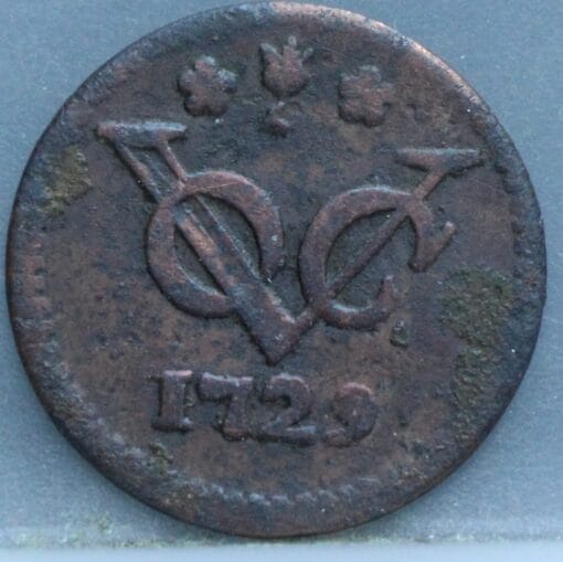 Duit West Friesland VOC 1729 - Zeldzaam (R)