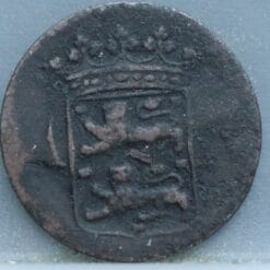 Alternative view of Duit West Friesland VOC 1733 - Zeldzaam (RR) - recht wapenschild
