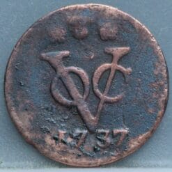 Duit West Friesland VOC 1737 - Zeldzaam (RR)