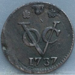 Duit West Friesland VOC 1737 - Zeldzaam (RR)
