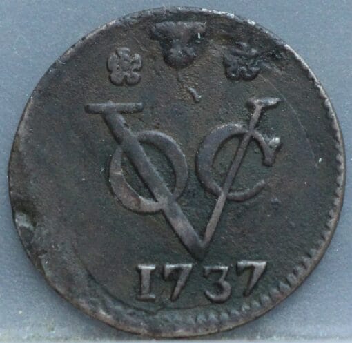 Duit West Friesland VOC 1737 - Zeldzaam (RR)