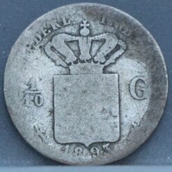 1/10 gulden 1893 Nederlands Indie
