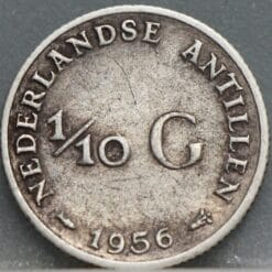1/10 gulden 1956 Nederlandse Antillen