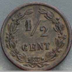 Alternative view of Halve cent 1901 - 1/2 cent 1901 Wilhelmina