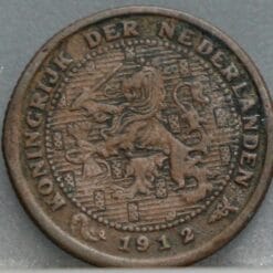 Halve cent 1912 - 1/2 cent 1912 Wilhelmina