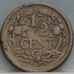 Alternative view of Halve cent 1912 - 1/2 cent 1912 Wilhelmina