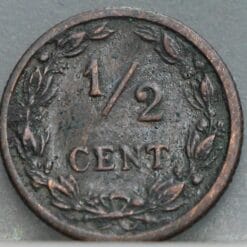 Alternative view of Halve cent 1903 - 1/2 cent 1903 Wilhelmina