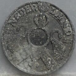 Alternative view of 2 1/2 Cent 1941 zink - halve stuiver 1941 Wilhelmina - zink