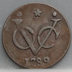 Duit West Friesland VOC 1789 - netjes!