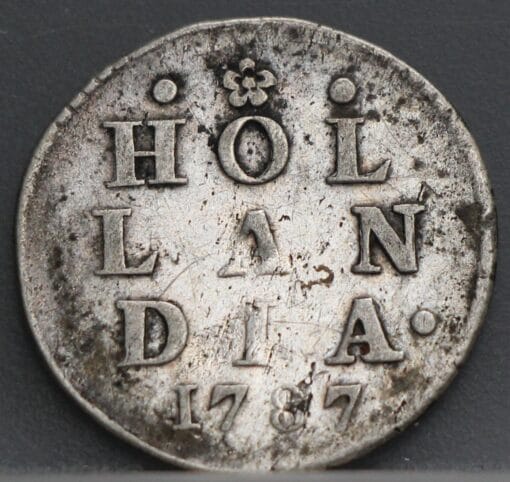 2 stuiver 1787 - dubbele wapenstuiver 1787 Holland