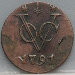 Duit Gelderland VOC 1791 - schaars en netjes!