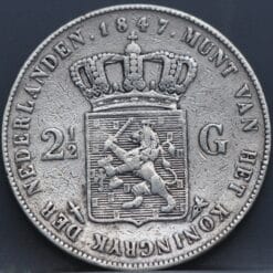 Alternative view of 2 1/2 gulden 1847 - rijksdaalder 1847 - Willem 2