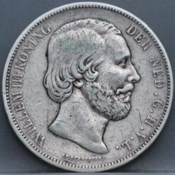 2 1/2 gulden 1869 - rijksdaalder 1869 Willem 3