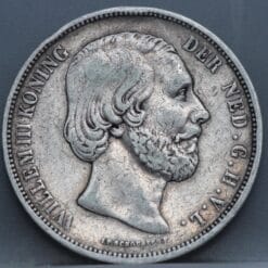 2 1/2 gulden 1869 - rijksdaalder 1869 - Willem 3