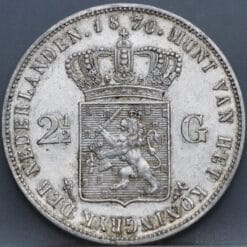 Alternative view of 2 1/2 gulden 1870 - rijksdaalder 1870  Willem 3 - mooi!