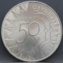 50 Gulden 1987 Juliana en Bernard - mooi!