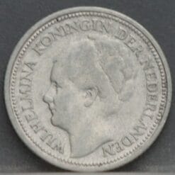 10 Cent 1928 – dubbeltje 1928 Wilhelmina