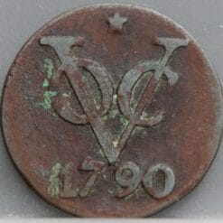 Dubbele duit 1790 Utrecht VOC