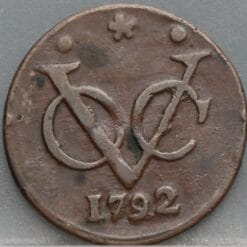 Duit West Friesland VOC 1792 - netjes en schaars!