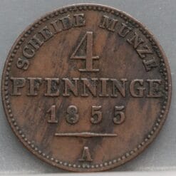 4 Pfenninge 1855 (A) Pruisen - mooi!