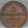 3 Pfenninge 1868 (B) Pruisen
