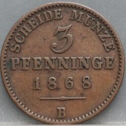 3 Pfenninge 1868 (B) Pruisen