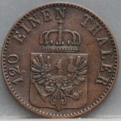 Alternative view of 3 Pfenninge 1863 (A) Pruisen - mooi!